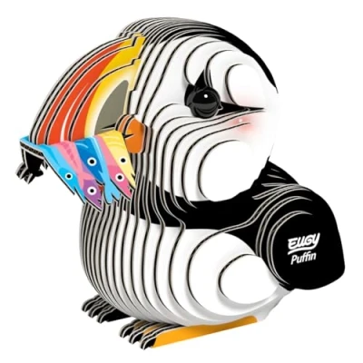 Image de EUGY 101 Puffin Eco Friendly 3D Paper Puzzle, EH