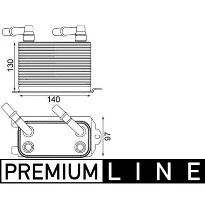 Image de MAHLE ORIGINAL CLC 228 000P Radiateur d&#039;huile de boite vitesse automatique LAND ROVER: Range Rover 3