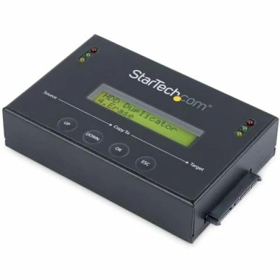 Image de StarTech.com Duplicateur et Effaceur de Disque Dur Autonome 1:1, Cloneur SATA HDD/SSD, Écran LCD, Conforme TAA, Indépendant du Système d&#039;Exploitation (SATDUP11)