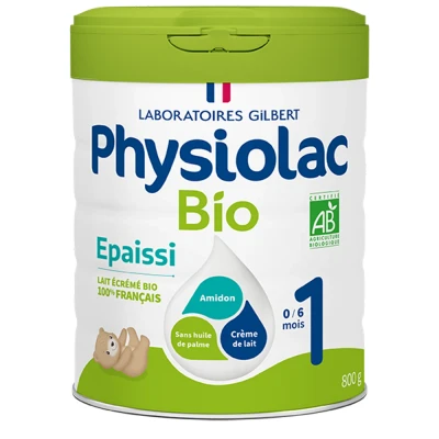 Image de Physiolac Bio 1 Lait pour nourrisson Formule Épaissie