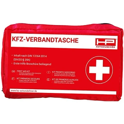 Image de HP Autozubehör 10039 KFZ Verbandtasche Rot (L x B H) 22.5 14 6.5cm