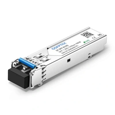 Image de QSFPTEK Gigabit SFP Module 1310nm 10km DDM Mini GBIC LC Monomode 1000BASE LX/LH Transceiver pour Arista 1G LX