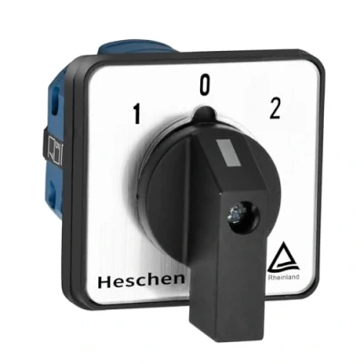 Image de Heschen SZW26 20/D202.2 Interrupteur universel rotatif à came 660V 20A ON OFF 3 positions 2 phases 8 bornes CE