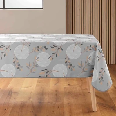 Image de douceur d&#039;intérieur, Nappe Rectangle (150 x 240 cm) Manola Gris, Polyester Imprimé
