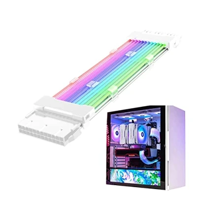 Image de Voiakiu câble d&#039;extension d&#039;alimentation RGB adressable, ATX 24 Pin/2x8 Pin/3x8 Pin, d&#039;Ligne RGB, Composants internes PC pour connecteur Carte ère
