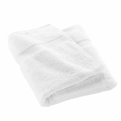Image de douceur d&#039;intérieur, Drap de Bain (90 x 150 cm) Elegance Blanc, 100 % Coton Uni