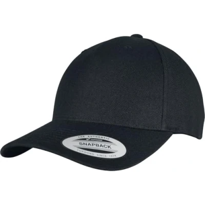 Image de Flexfit Unisex YP Classics 5 Panel Premium Curved Visor Snapback Cap Baseballkappe, Black, one Size