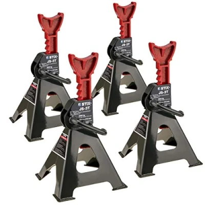 Image de Stix JS 3T Lot de 4 chandelles d&#039;atelier, capacité charge maximale : 3 t, pour voiture, cric automobile