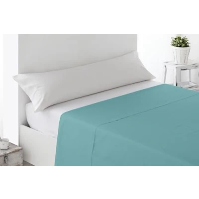 Image de Miracle Home. Drap Plat Doux et Confortable, 100% Microfibre brossée, sans Plis Anti Peeling. 210 x 270 cm, lit de 135 Pistache