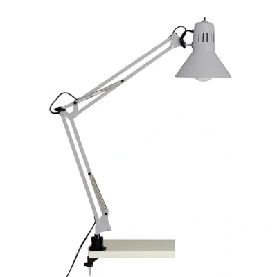 Image de BRILLIANT lampe, lampe à pince de bureau Hobby titane, métal, 1x A60, E27, 40W, lampes normales (non incluses), A ++