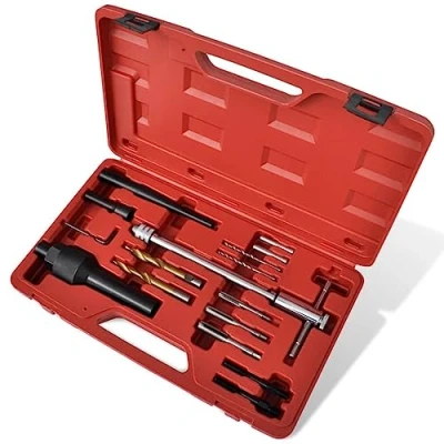 Image de vidaXL Kit Extracteur Bougie de Préchauffage et Réparation Filetage 16 pcs