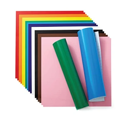 Image de Cricut Permanent Vinyl Rainbow 30.5cm x (12&quot; 12&quot;) 20 Self Adhesive Sheets For use with all Cutting Machines
