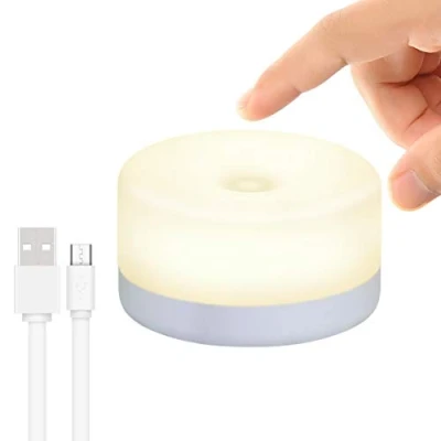 Image de RTSU Veilleuse de Nuit pour Bébé, Mini Lampe Tactile Rechargeable, Sans Fil LED Enfants, Chevet Portable L&#039;allaitement, Chambre à Coucher Intensité Variable