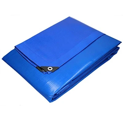 Image de Bâche de Protection Imperméable à l&#039;Eau ECD Germany 4x6m 180g/m² Polyéthylène PE Bleu Résistant