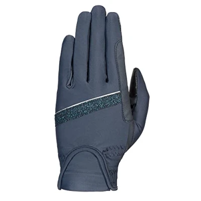 Image de PFIFF 102814 Glamour Easy Gants d&#039;équitation Bleu foncé Taille XS