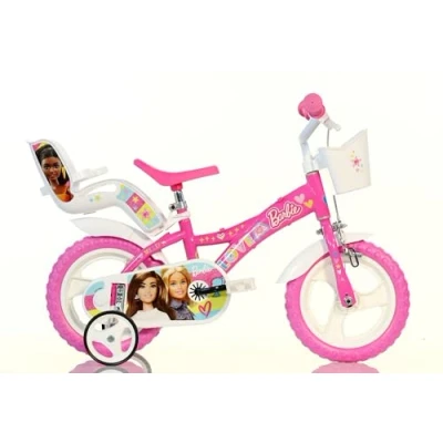 Image de DINO BIKES Vélo pour Fille Barbie 12&quot; Convient aux Filles de 87 à 110 cm. Code Art. 612GL 02BA