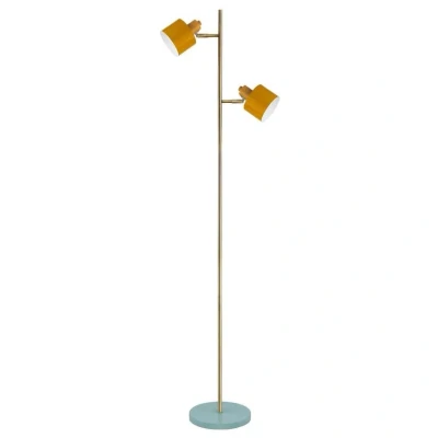 Image de Dyberg Larsen Ocean lampadaire curry/laiton/turqu.