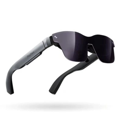 Image de RayNeo Air 2 AR lunettes intelligentes avec micro OLED de 510,5 cm, ultra rapide 120 Hz, luminosité 600 nits, XR 1080p, compatibles iPhone 15 Android/iOS/consoles/PC/Steam Deck/ROG/Mac
