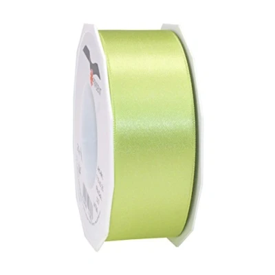 Image de C.E. Pattberg SATIN pistache (vert), Rouleau de 25 m Ruban Satinée pour Emballage Cadeau, Largeur 40 mm, Accessoire Décoration et Bricolage, Décoratif Présents, en Toute Occasion