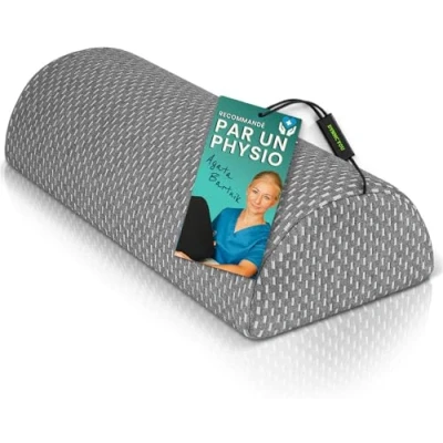 Image de DYNMC you Coussin pour Genoux Dormir Confortable, Pendant la Grossesse memoire Forme de dureté Moyenne, avec Housse Souple Oeko TEX Lombaire, Appui Dos, Coussins Genoux, Gris