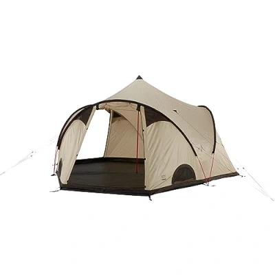 Image de Grand Canyon Black KNOB 10 Tente de Groupe Style tipi pour Personnes familiale, Groupe, Pyramide, Désert Mojave (Beige)
