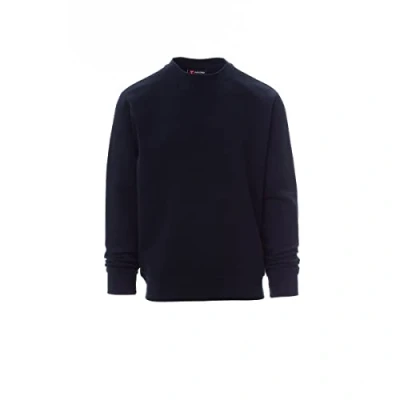 Image de PAYPER New Orleans Felpa da Uomo Girocollo Manica Lunga Polsini e Vita in Costina Elasticizzata Misto Cotone Poliestere Blu Navy (3X_l)