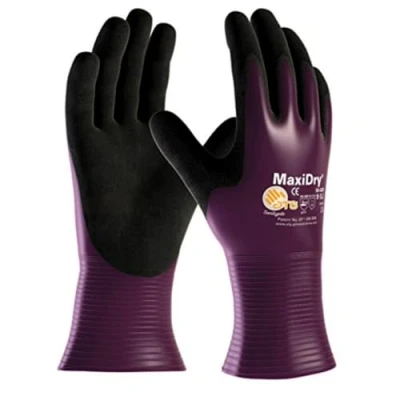 Image de ATG 56 426 MaxiDry® Gants imperméables à l&#039;huile Violet/noir Taille 6