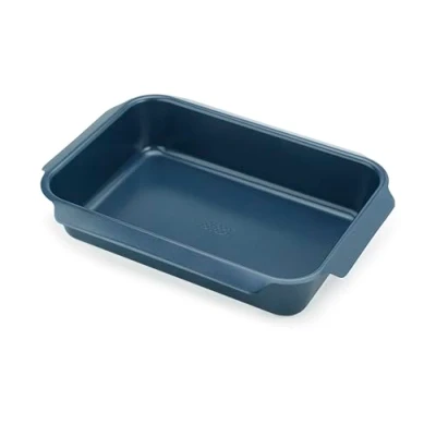 Image de Joseph Nest Plat à Four, Revêtement Antiadhérent, Acier au Carbone, Poignées Facile Tirer, 41cm x 30cm 8cm Bleu