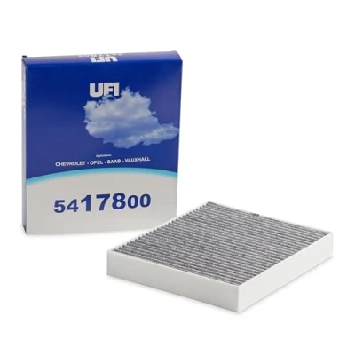 Image de UFI Filters, Charcoal Cabin Filter 54.178.00, Filtre à cabine de Remplacement, Adapté aux Voitures, Applicable sur Divers Modèles Buick USA, Cadillac Chevrolet EU et Opel, Saab Vauxhall