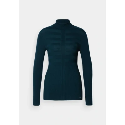 Image de Morgan Mentos Pullover, Femme, Taille: Large, Vert bouteille