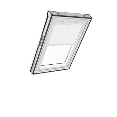 Image de Store d&#039;obscurcissement Roto ZRV Occultation Presque Totale Rail de Guidage Blanc pour Les Fenêtres Toit la série Q avec Taille 078/078 07/07