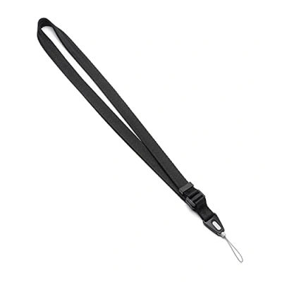 Image de Ringke Lanyard Strap, Sangle Courroie de Cou One Touch Buckle Nylon 1 Trou Nécessaire Multi Usage Cordon Black