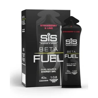Image de Science in Sport BETA Fuel Dual Source Gel 6x60ml Fraise Citron vert énergétique avec 40g de glucides Energy facile à digérer pour une performance optimale