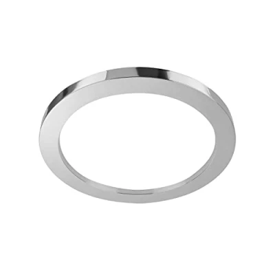 Image de BRILONER Plafonnier LED pour salle de bain avec rétroéclairage, IP44 lampe bain, très lumineux 3600 lumens, lumière blanche neutre, chrome, 410x60 mm (DxH)