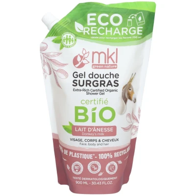 Image de mkl Eco Recharge Certifiée BIO 900Ml Lait D&#039;ânesse