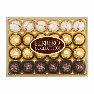 Image de 24 Ferrero Rocher Collection chocolat truffes Raffaello, RondNoir, Rocher. 269g de plaisir
