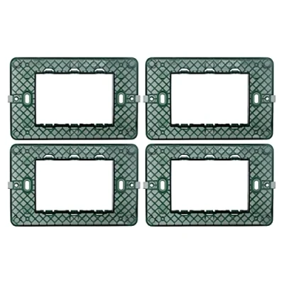 Image de Support compatible avec Vimar Plana (4, 3 modules/places)