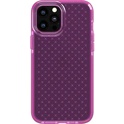 Image de tech21 T21 8397 Evo Check Coque antimicrobienne pour Apple iPhone 12 Pro Max 5G avec Protection Contre Les Chutes de 3 mètres, Fuchsia Mystique