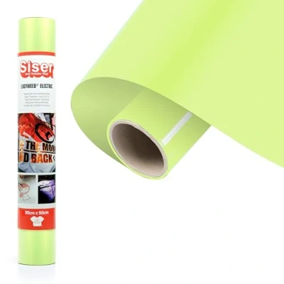 Image de SISER Vinyle thermotransférable, Citron Vert, 100 x 30 cm