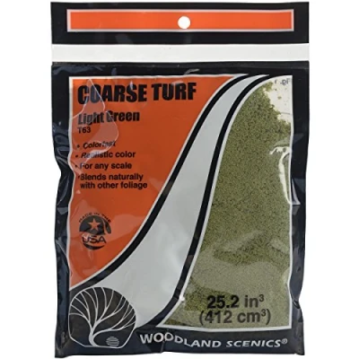 Image de Woodland Scenics TTURF T63 Gazon de 45,7 à 63,2 cm3 Vert clair Gros, By The Yard
