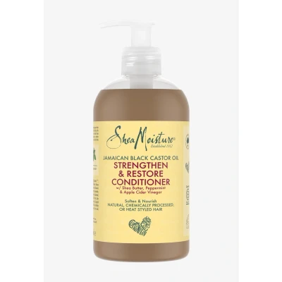 Image de SHEA MOISTURE Après shampoing Femme Fortifiant et Restaurateur Pour des cheveux intensément doux nourris Huile de Ricin noir Jamaïcain Beurre Karité 384ml