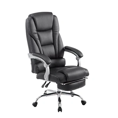 Image de Fauteuil de bureau Pacific CLP Noir Similicuir Classique Intemporel A roulettes