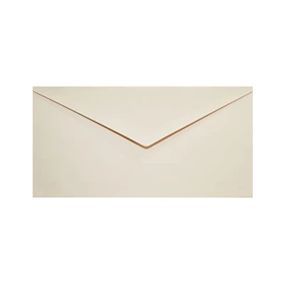 Image de Netuno 25 enveloppes longues beiges DL 110x220mm 120g Keaykolour Biscuit en papier recyclé colorées recyclées pour cartes de vœux invitations mariage anniversaires Noël