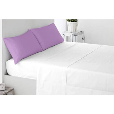 Image de Miracle Home Housse de coussin douce et confortable, deux pièces, coton 50 % polyester, fuchsia, 150 cm