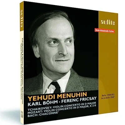 Image de Yehudi Menuhin plays Tchaikovsky: Violin Concerto, Mozart: Concerto K 218 &amp; Bach: Chaconne from Partita No. 2