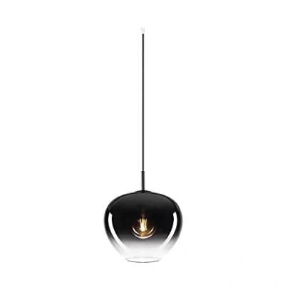 Image de SLV 1003443 Suspension Salon, éclairage d&#039;intérieur, Lampe Suspendue de Salle à Manger, LED, plafonnier/E27 40W, Verre, PANTILO Convex 29 E27 chromé, cm Ø