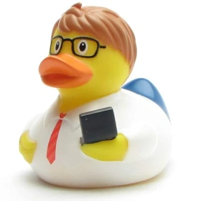 Image de canard de bain avec porte clés en forme I L : 10 cm