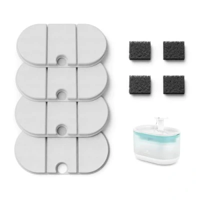 Image de PETLIBRO Filtre Fontaine Eau Chat, Pack de 4 Filtres Remplacement pour Capsule à Chat PLWF002, avec Système Quadruple Filtration