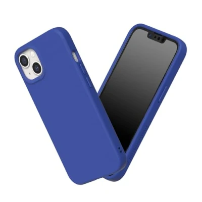 Image de RhinoShield Coque Compatible avec [iPhone 13 Mini] SolidSuit Fine Technologie d&#039;absorption des Chocs et Finition Premium Mate Bleu Klein