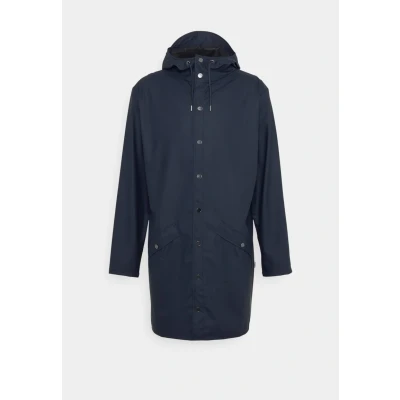 Image de Rains LONG Jacket Unisex Veste imperméable, Taille: XS, Navy